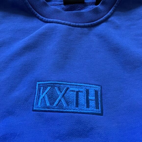 Kith Cyber Monday Capsule “KXTH” Box Logo Crewneck Cyanotype - Picture 4 of 4